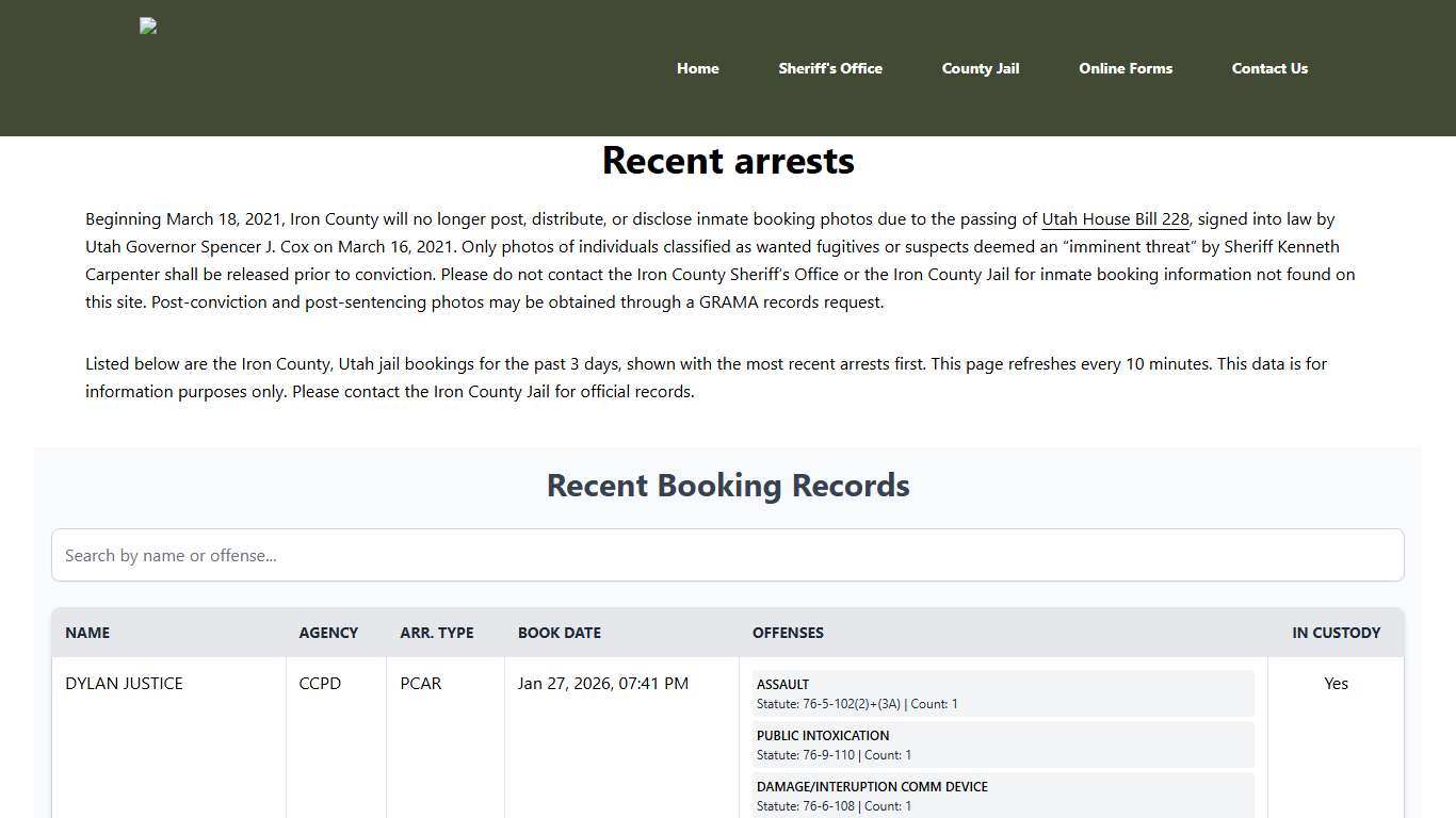 Iron County Sheriff's Office